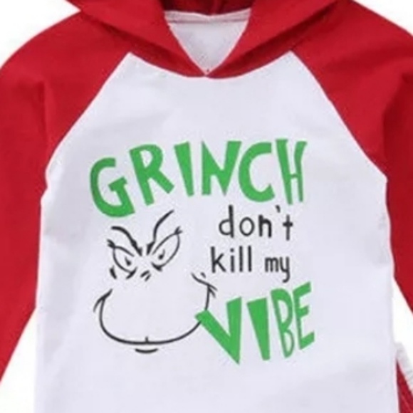 Grinch longsleeve hoodie with matching pants - Picture 2 of 4